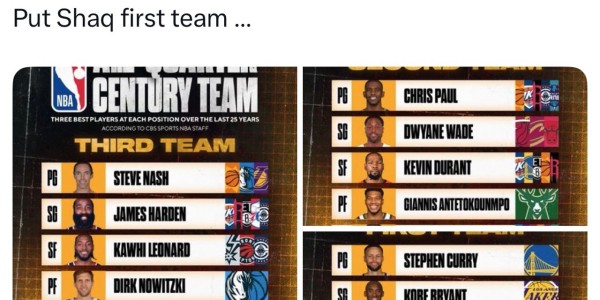 开云体育-霍华德对CBS本世纪最佳阵容发表看法：请把奥尼尔放进一阵